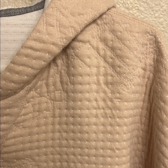 Nike Women Yoga Therma Fit Cream Quilted Hoodie Size Large - Picture 5 of 6